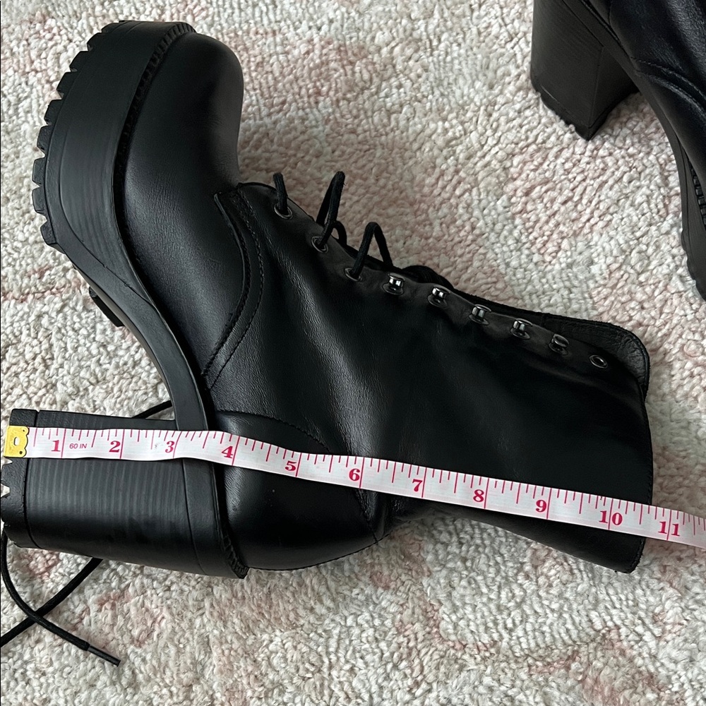 ROC Black Combat Boots for Women - Picture 12 of 13